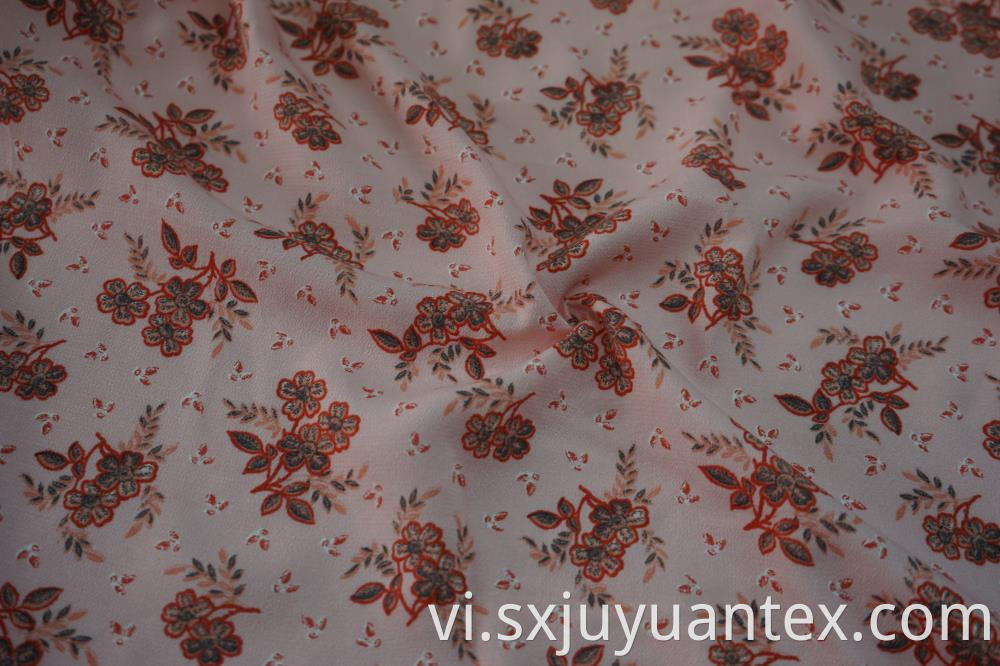 100% Viscose Crepe Print Fabric